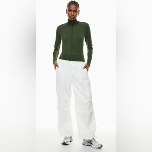 Aritzia TNA Stunt Parachute White Cargo Pants